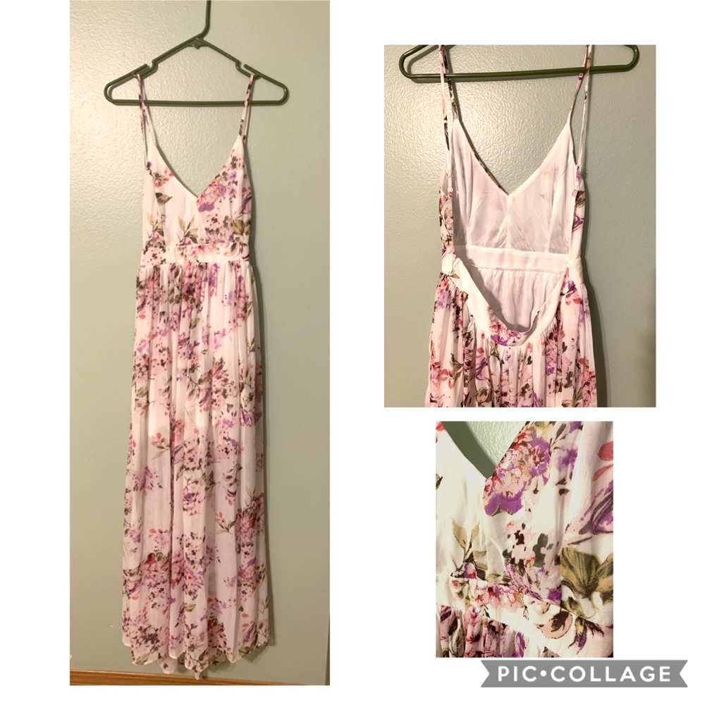 Backless floral dress - Miss Avenue